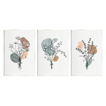 Stupell Industries Neutral Bohemian Herb Bunches Graphic Art Unframed Art Print Wall Art, Set of 3, Design by JJ Design House LLC