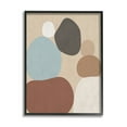 thumbnail image 1 of Stupell Industries Neutral Boho Contemporary Rocks Abstract Painting Black Framed Art Print Wall Art, 1 of 5
