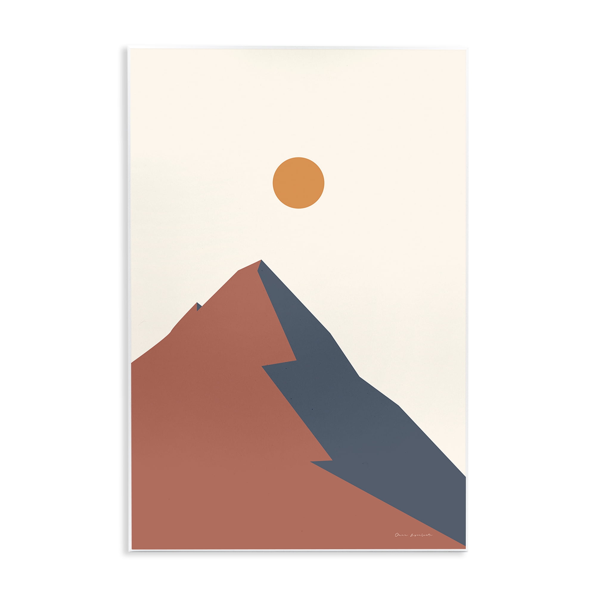 Stupell Industries Neutral Boho Peak Landscape & Nature Painting Unframed Art Print Wall Art, 13 x 19