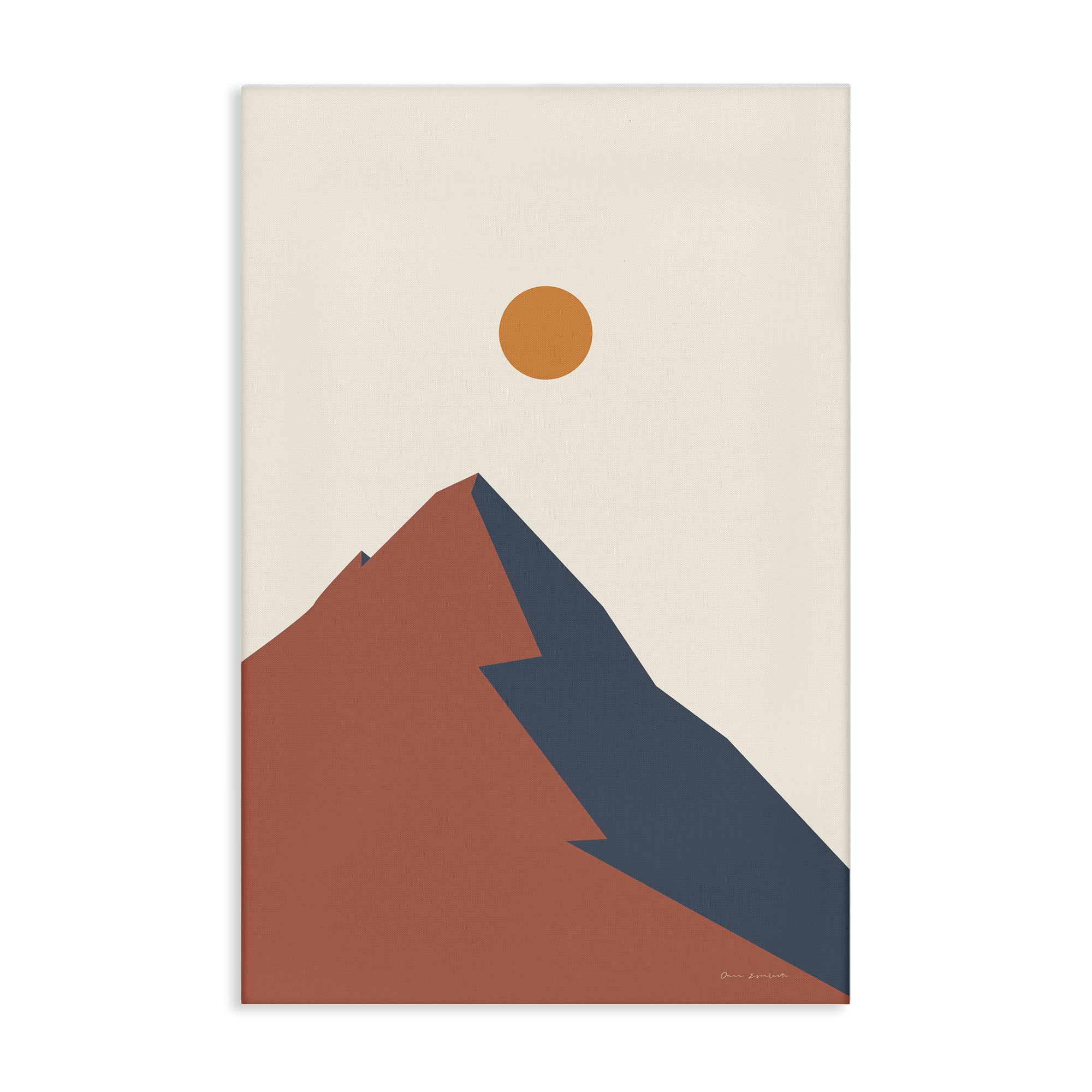 Stupell Industries Neutral Boho Peak Landscape & Nature Painting Wrapped Canvas Art Print Wall Art, 20 x 30