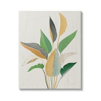 Stupell Industries Neutral Botanical Leaves Botanical & Floral Painting Gallery Wrapped Canvas Art Print Wall Art, 16 x 20