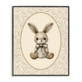 thumbnail image 1 of Stupell Industries Cottage Neutral Bunny in Oval Border Black Framed Giclee Art, 11 x 14, by LSR Design Studio, 1 of 8