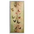 Stupell Industries Neutral Butterfly Tower Animals & Insects Painting Gray Framed Art Print Wall