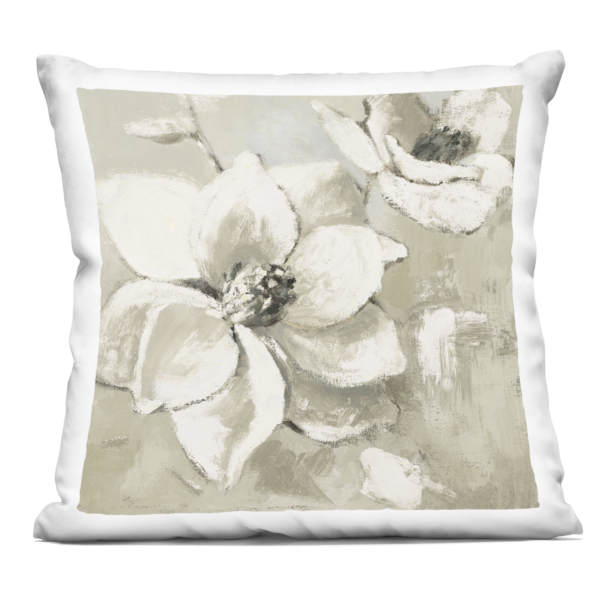 Stupell Industries Neutral Dawn Magnolias Decorative Printed Throw Pillow, design by Lanie Loreth
