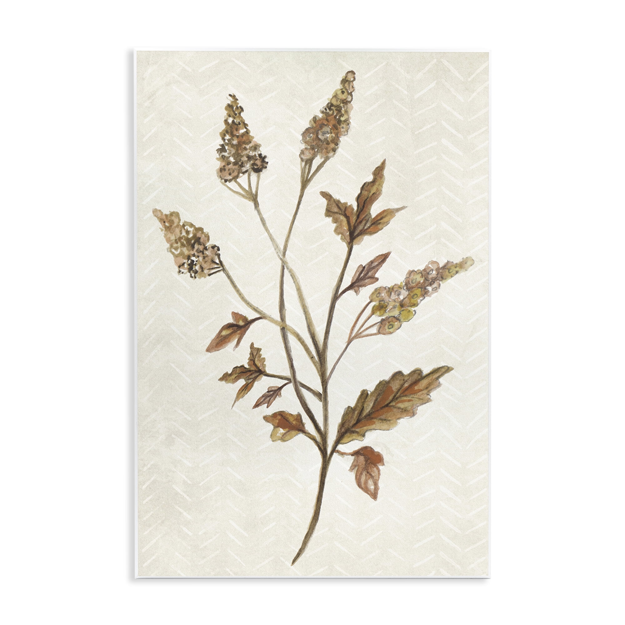 Stupell Industries Neutral Garden Botanics Botanical & Floral Painting Unframed Art Print Wall Art, 13 x 19
