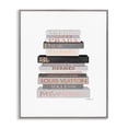 thumbnail image 1 of Stupell Industries Neutral Grey and Rose Gold Fashion Bookstack, 24 x 30,Design by Amanda Greenwood, 1 of 5