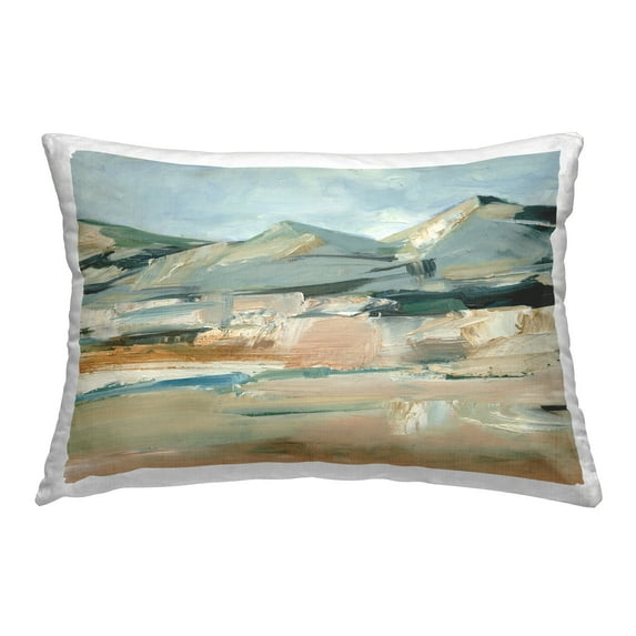 Stupell Industries Neutral Hued Mountains Decorative Printed Throw Pillow Design by Ethan Harper .