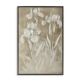 thumbnail image 1 of Stupell Industries Traditional Neutral Iris Botanical Study Black Framed Giclee Art, 12 x 18, by Petals Prints Design, 1 of 8