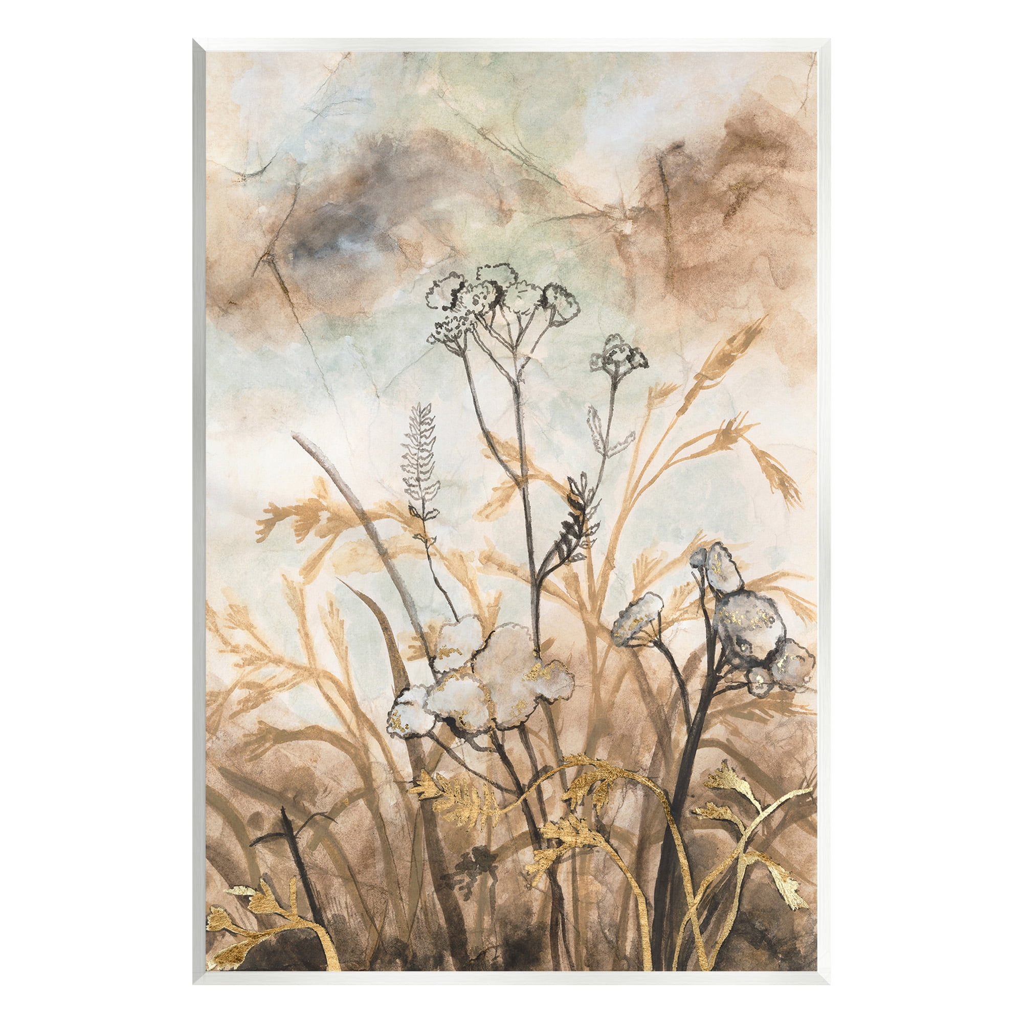 Stupell Industries Neutral Landscape Collage Landscape Painting Unframed Art Print Wall Art, 13 x 19