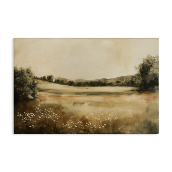 Stupell Industries Transitional Neutral Meadow Landscape Canvas Art, 24 x 16, by Lazar Studio