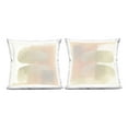 thumbnail image 1 of Stupell Industries Neutral Oblong Shapes Abstract 18" x 18" Abstract Print Polyester Decorative Pillow Set, Zip Closure 2 Count, 1 of 6