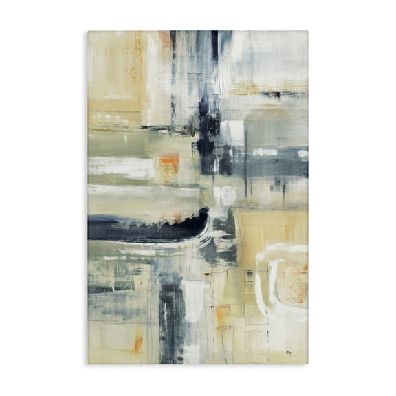 Stupell Industries Neutral Obscure Expression Canvas Wall Art design by Lisa Ridgers, 24 x 16