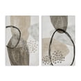 thumbnail image 1 of Stupell Industries Neutral Oval Shapes 2 Piece Canvas Wall Art Set design by Hannah Dawson, 24 x 16, 1 of 7