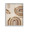 thumbnail image 1 of Stupell Industries Neutral Overlapping Arches Abstract Painting Gray Framed Art Print Wall Art, 16 x 20, 1 of 9