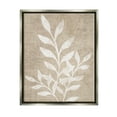 thumbnail image 1 of Stupell Industries Neutral Plant Leaf Collage Graphic Art Luster Gray Floating Framed Canvas Print Wall Art, Design by Natalie Carpentieri, 1 of 6