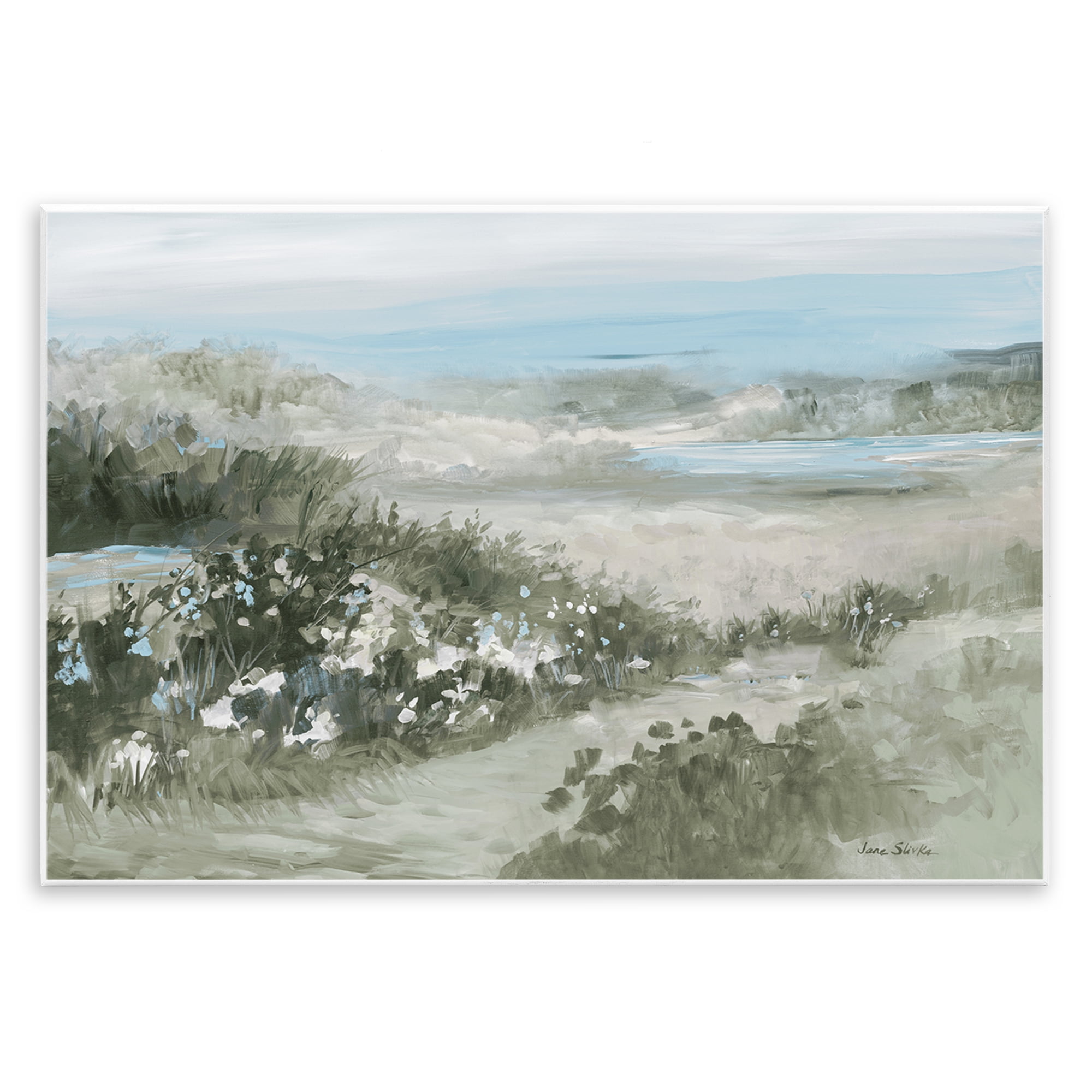 Stupell Industries Neutral Quiet Composition Landscape Wall Plaque Art, design by Jane Slivka