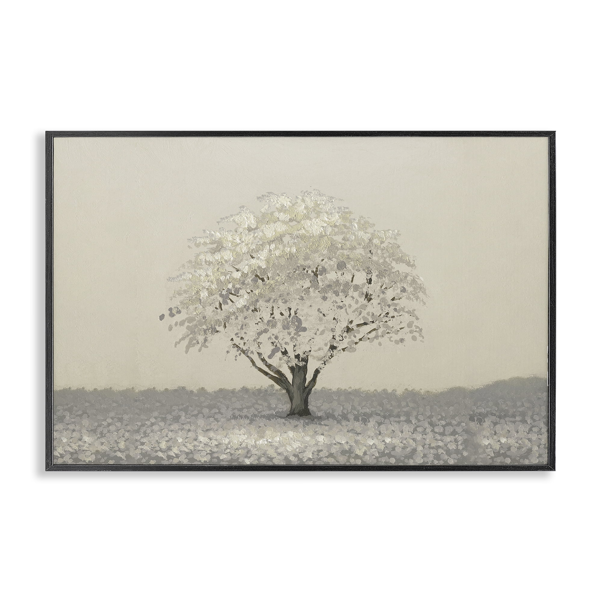 Stupell Industries Neutral Radiance Tree Black Framed Giclee Art, design by Michael Marcon
