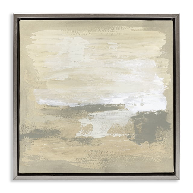 Stupell Industries Neutral Reflections Beige Abstract Abstract Painting ...