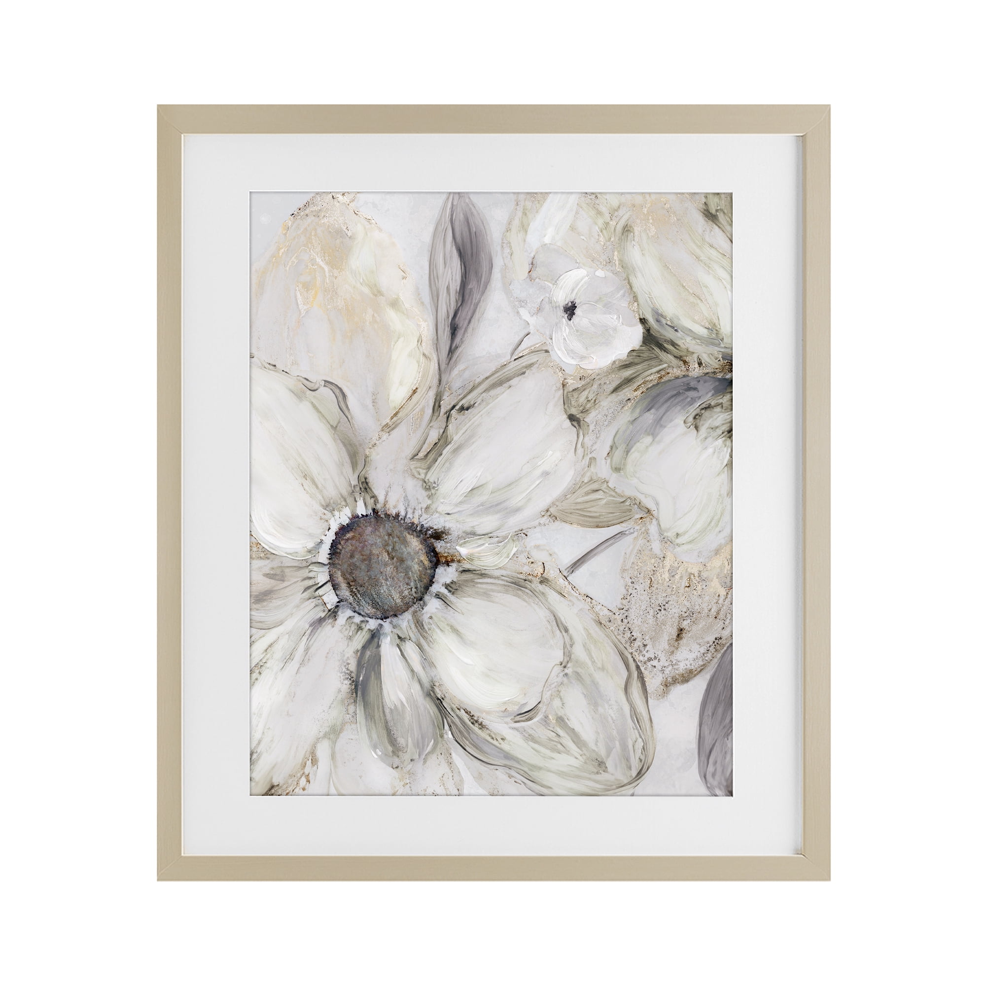 Stupell Industries Neutral Sandstone Blooms Birch Framed Print Under Glass, design by Carol Robinson