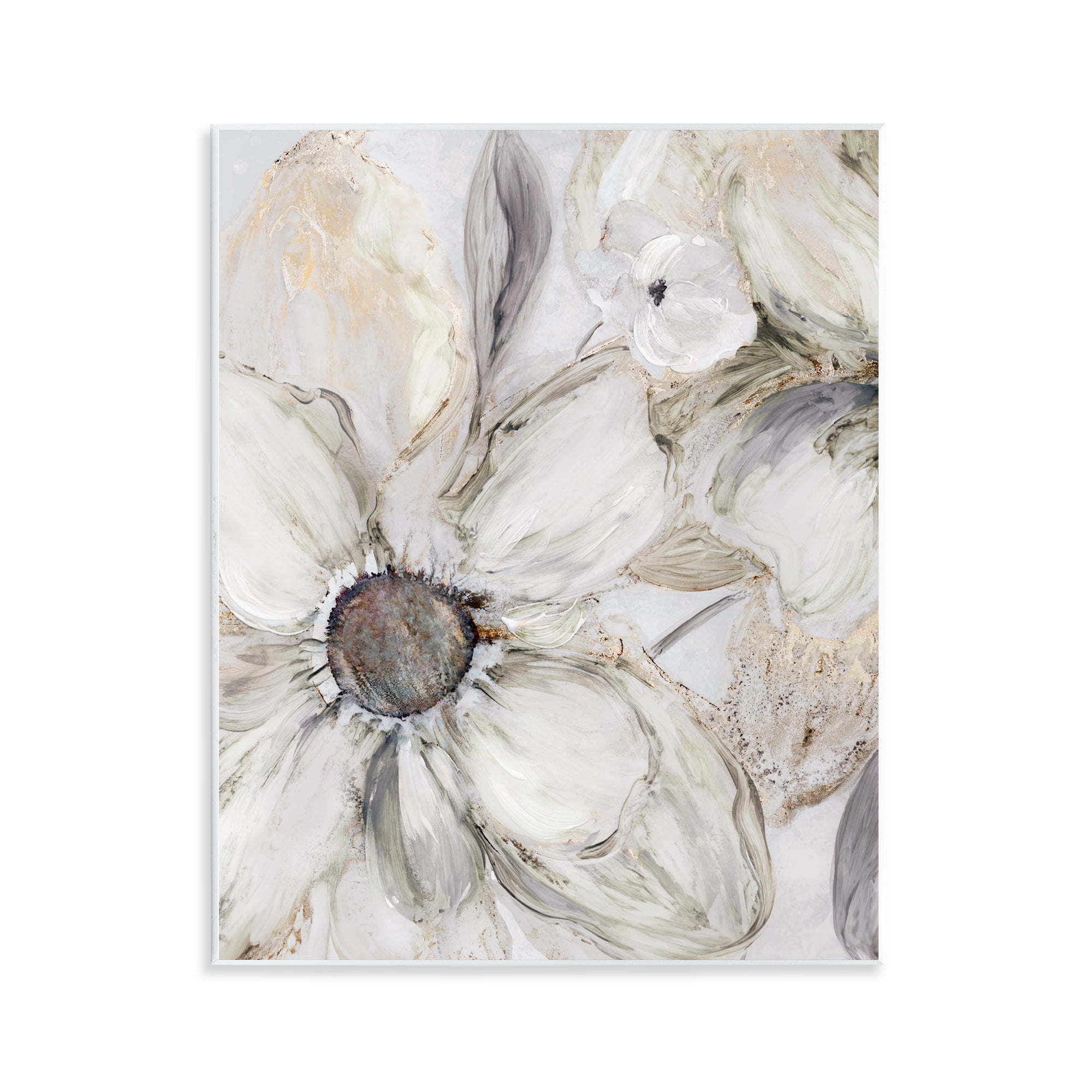 Stupell Industries Neutral Sandstone Blooms Wall Plaque Art, design by Carol Robinson