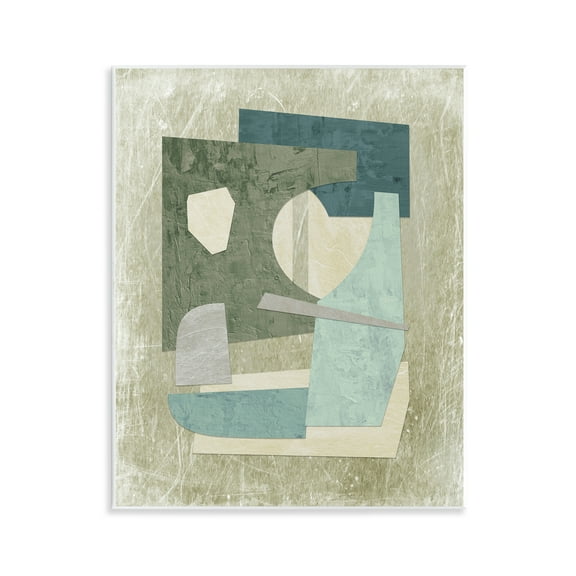 Stupell Industries Neutral Shapes Arranged Abstract Painting Unframed Art Print Wall Art, 11 x 14