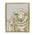 Stupell Industries Neutral Sheep & Lamb Animals & Insects Painting Gold