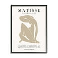 thumbnail image 1 of Stupell Industries Neutral Silhouette Modern Woman Matisse Exhibition Text Framed Wall Art, 16 x 20, Design by Ros Ruseva, 1 of 7