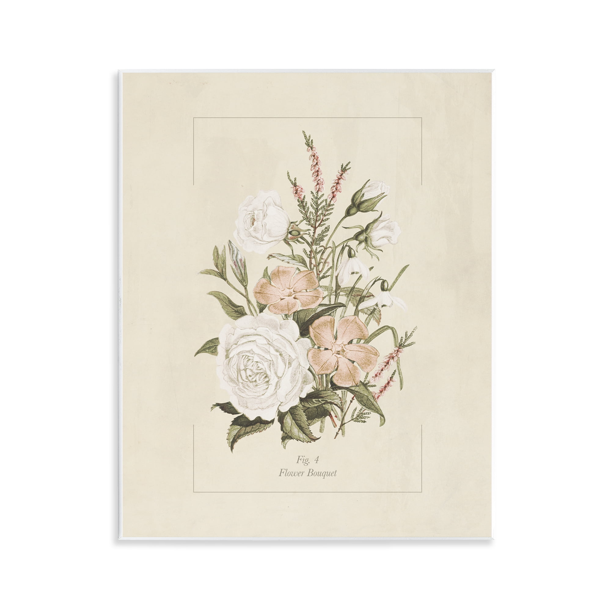 Stupell Industries Neutral & Soft Bouquet Study Wall Plaque Art, design by Dan Meneely