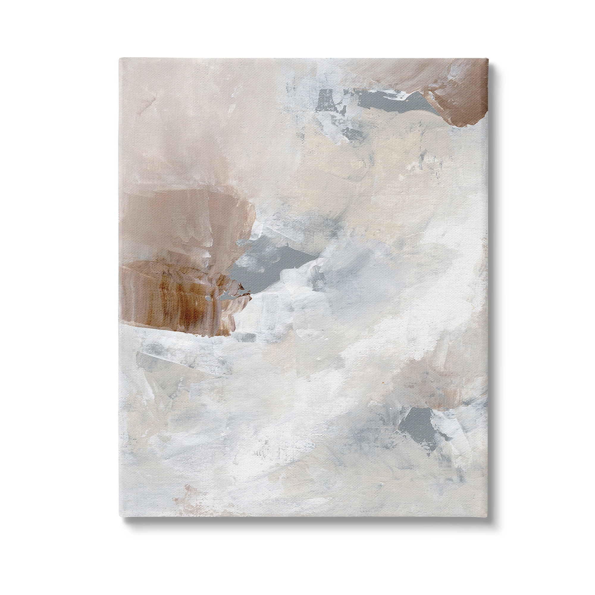 Stupell Industries Neutral Subtle Painting Abstract Painting Gallery Wrapped Canvas Art Print Wall Art, 30 x 40