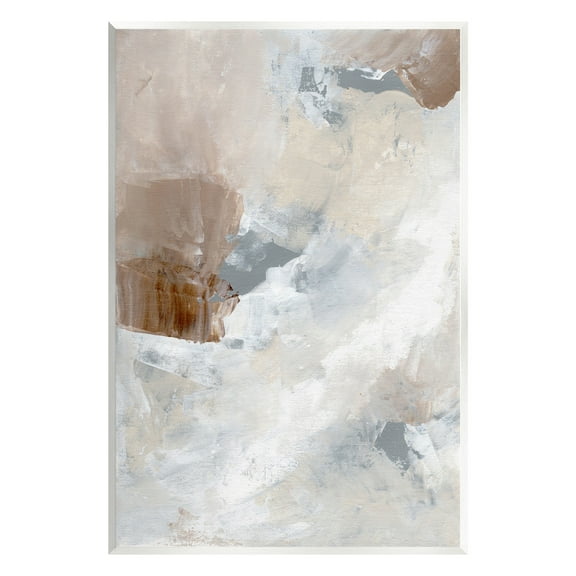 Stupell Industries Neutral Subtle Painting Abstract Painting Unframed Art Print Wall Art, 10 x 15