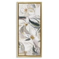 thumbnail image 1 of Stupell Industries Transitional Neutral Tone Spring Blooms Gold Floating Frame Canvas Art, 14 x 31, by Hannah Dawson, 1 of 7