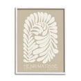 thumbnail image 1 of Stupell Industries Neutral Tones Botanical Leaf Pattern Matisse Text Framed Wall Art, 16 x 20, Design by Ros Ruseva, 1 of 5