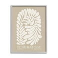 thumbnail image 1 of Stupell Industries Neutral Tones Botanical Leaf Pattern Matisse Text Framed Wall Art, 24 x 30, Design by Ros Ruseva, 1 of 5