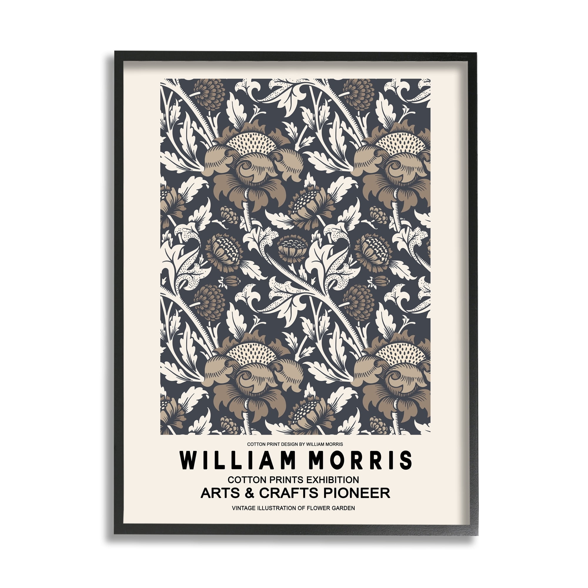 Stupell Industries Neutral Tones Detailed Brown Botanicals Flowers Design Framed Wall Art, 16 x 20, Design by Ros Ruseva