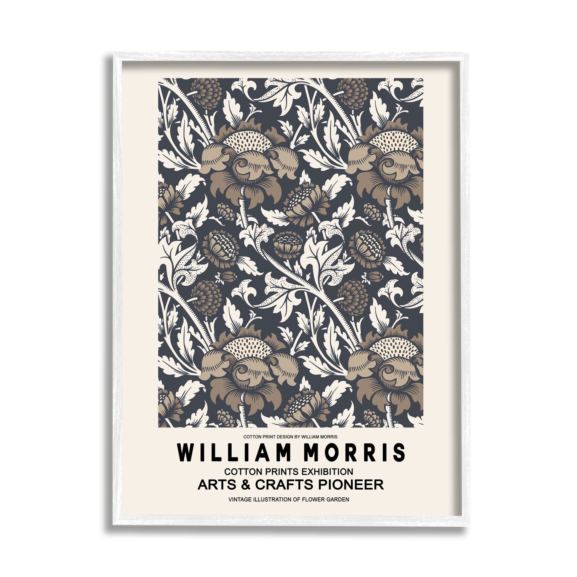 Stupell Industries Neutral Tones Detailed Brown Botanicals Flowers Design Framed Wall Art, 24 x 30, Design by Ros Ruseva