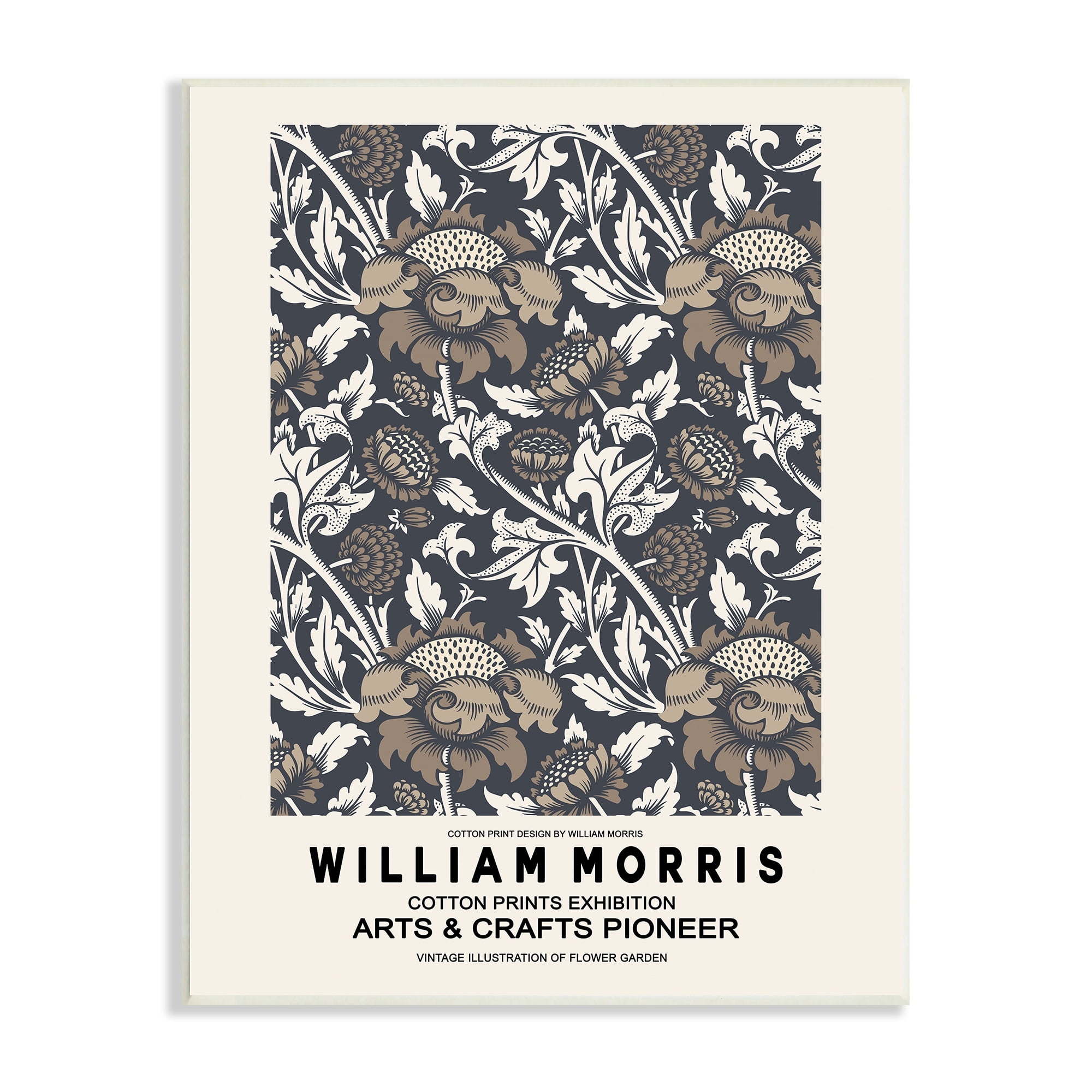 Stupell Industries Neutral Tones Detailed Brown Botanicals Flowers Design Wood Wall Art, 13 x 19, Design by Ros Ruseva