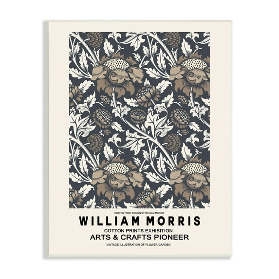 Stupell Industries Neutral Tones Detailed Brown Botanicals Flowers Design Wood Wall Art, 13 x 19, Design by Ros Ruseva