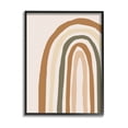 thumbnail image 1 of Stupell Industries Neutral Tones Rainbow Graphic Art Black Framed Art Print Wall Art, Design by Elizabeth Medley, 1 of 7