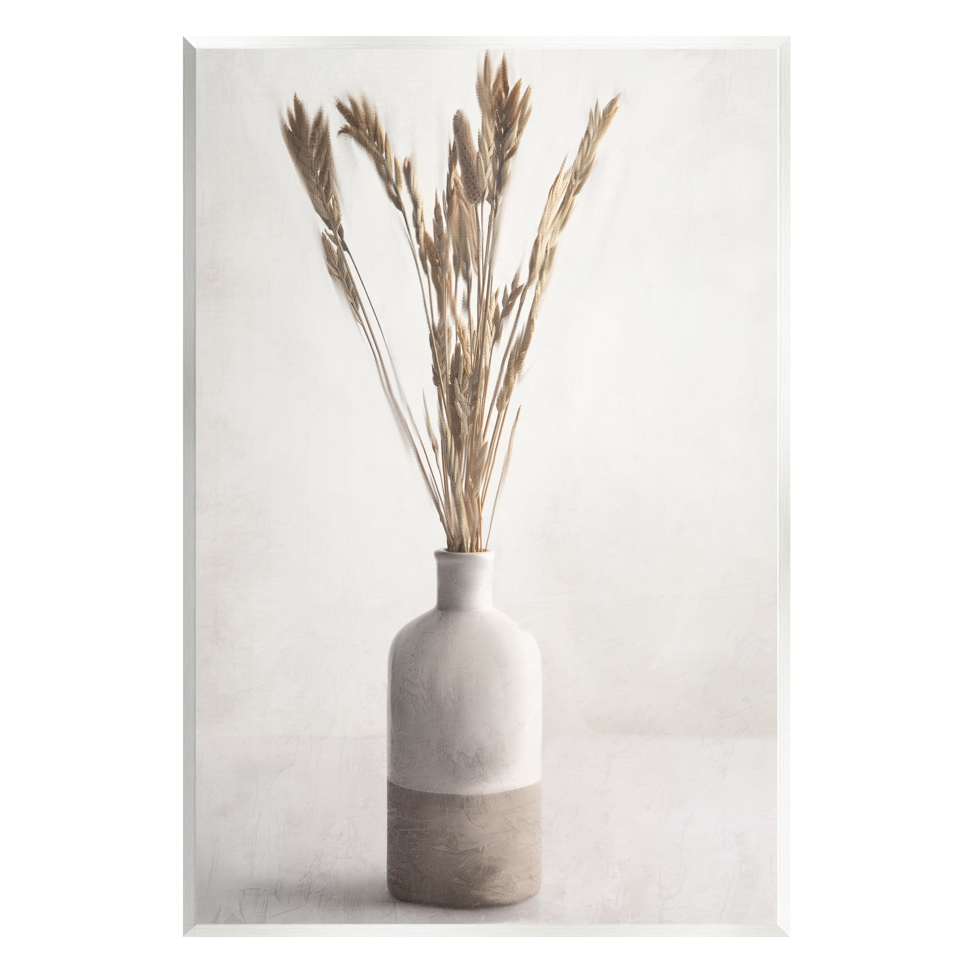 Stupell Industries Neutral Wheat Sprigs Botanical & Floral Painting Unframed Art Print Wall Art, 13 x 19