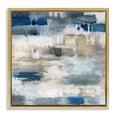 thumbnail image 1 of Stupell Industries Contemporary Neutrals & Blue Abstraction Gold Floating Frame Canvas Art, 25 x 25, by Charity Henderson, 1 of 7