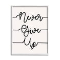 thumbnail image 1 of Stupell Industries Never Give Up Phrase Abstract Line Typography, 24 x 30, Design by Sd Graphics Studio, 1 of 5