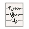 thumbnail image 1 of Stupell Industries Never Give Up Phrase Abstract Line Typography, 24 x 30, Design by Sd Graphics Studio, 1 of 5