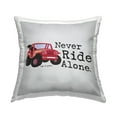 thumbnail image 1 of Stupell Industries Never Ride Alone Dog Decorative Printed Throw Pillow Design by Dog Is Good., 1 of 6