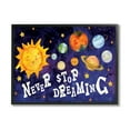 thumbnail image 1 of Stupell Industries Never Stop Dreaming Sentiments Happy Face Solar System, 24 x 30, Designed by ND Art, 1 of 7