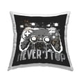 thumbnail image 1 of Stupell Industries Never Stop Pixel Controller Decorative Printed Throw Pillow Design by Kim Allen., 1 of 6