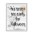 thumbnail image 1 of Stupell Industries Never Too Early Halloween Scene Graphic Art White Framed Art Print Wall Art, Design by Lil' Rue, 1 of 7