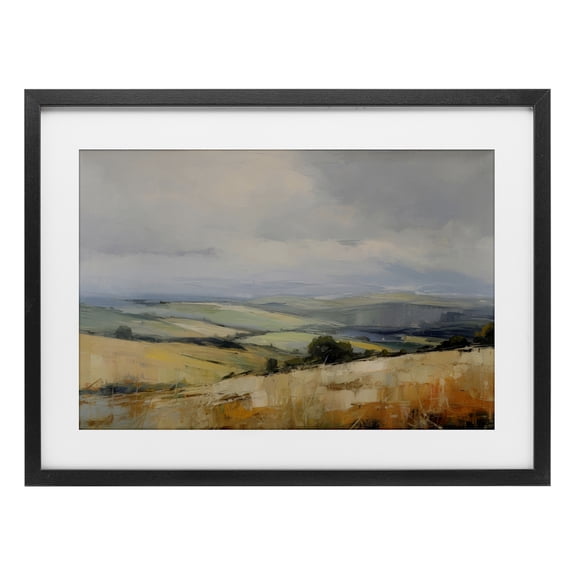 Stupell Industries Neverending Landscape Horizon Black Framed Print Under Glass design by LSR Creative Studio, 17 x 23