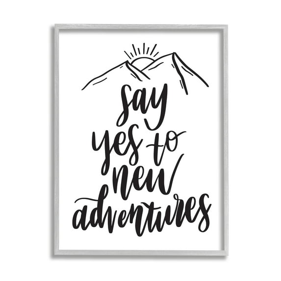 Stupell Industries New Adventures Assertive Exploration Motivational Phrase,16 x 20, Design by Hey Bre! Creative Studio