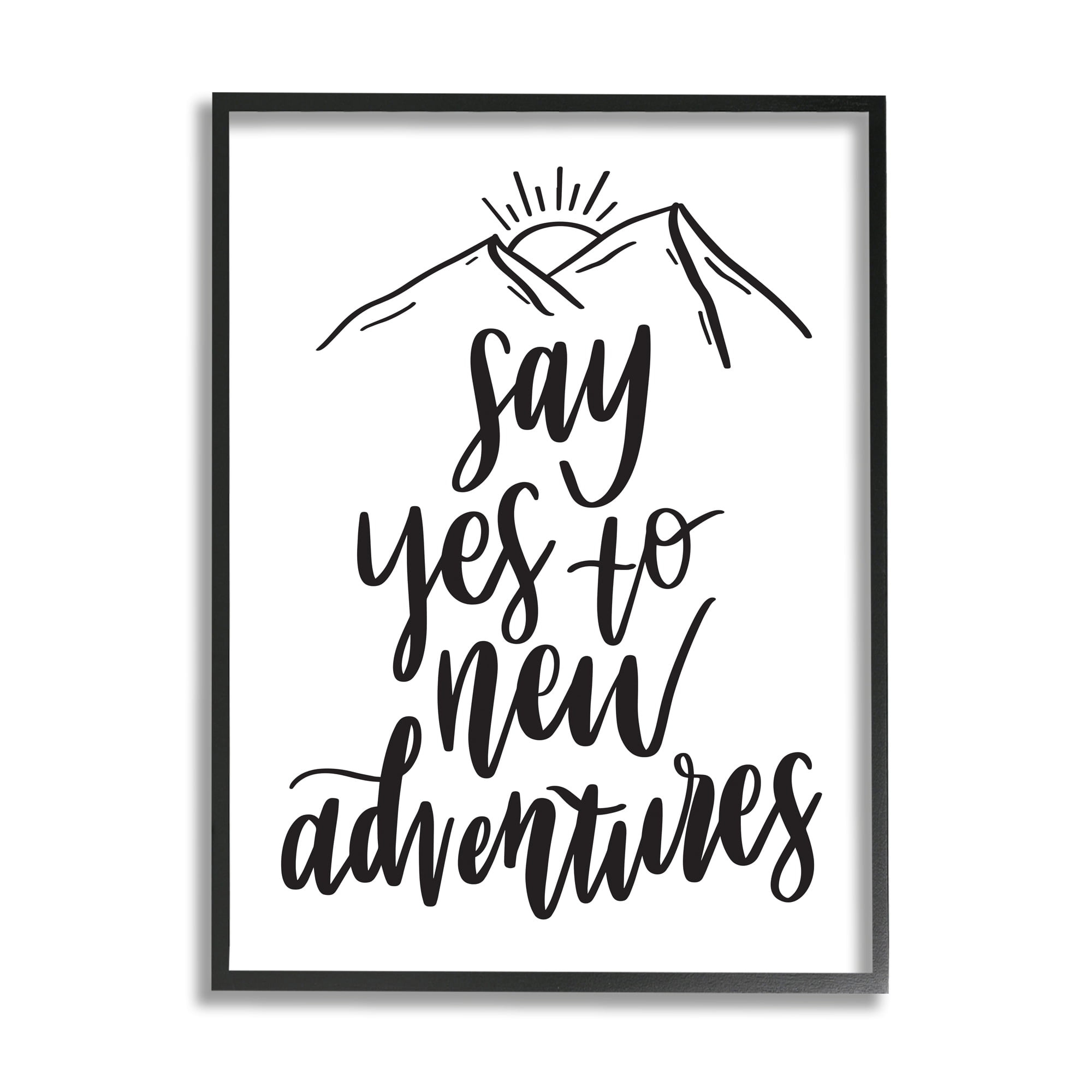 Stupell Industries New Adventures Assertive Exploration Motivational Phrase,16 x 20, Design by Hey Bre! Creative Studio