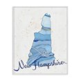 thumbnail image 1 of Stupell Industries Contemporary New Hampshire Agate Blue US State Design Canvas Art, 24 x 30, by Ziwei Li, 1 of 7